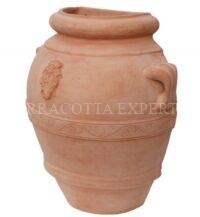 Italiaanse terracotta kruik model orcio a parete