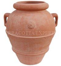 Italiaanse terracotta kruik model orcio classico con mancini
